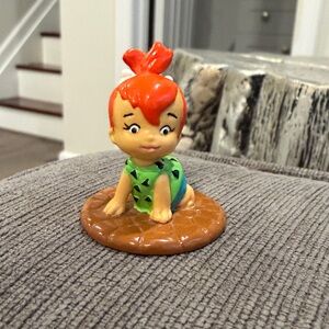 Vintage 1990 Pebbles Flintstone figure by Applause   the flinstones figures toys